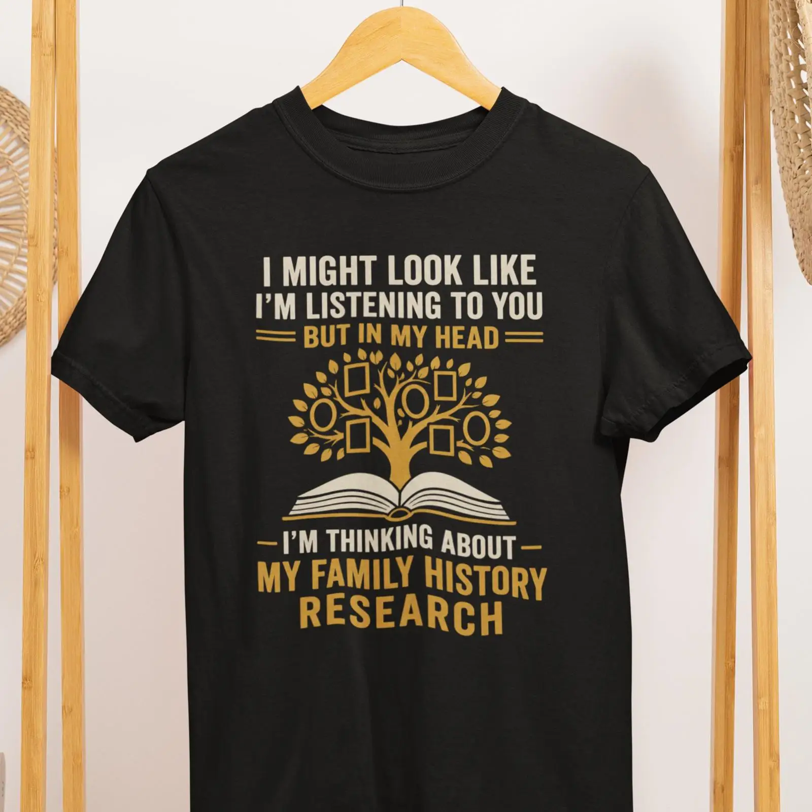 Vintage Fashion Research - Camiseta de pesquisa de história familiar,