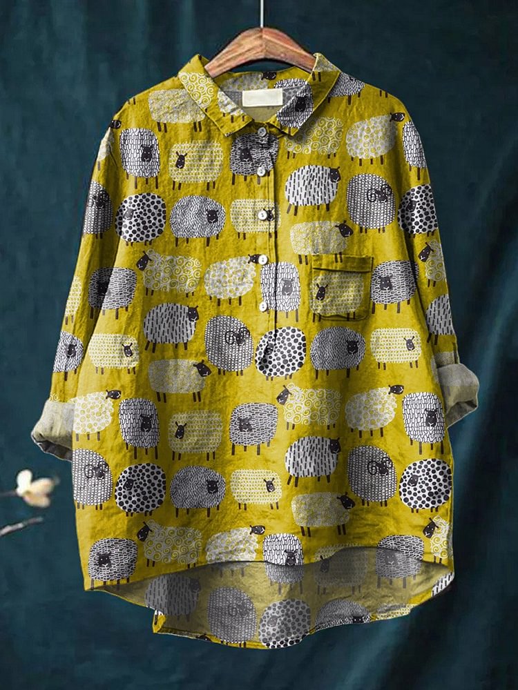 Vintage Fashion Jersey - Vintage adorável ovelha arte padrão 3d