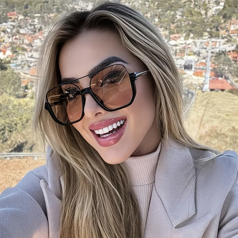 Vintage Outdoor Fashion - Novos Óculos de Sol Vintage Oversized,
