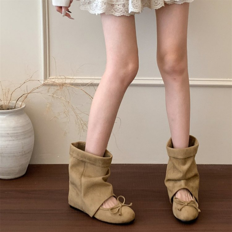 Vintage Fashion Dresses - Botas de cano médio estilo Mary