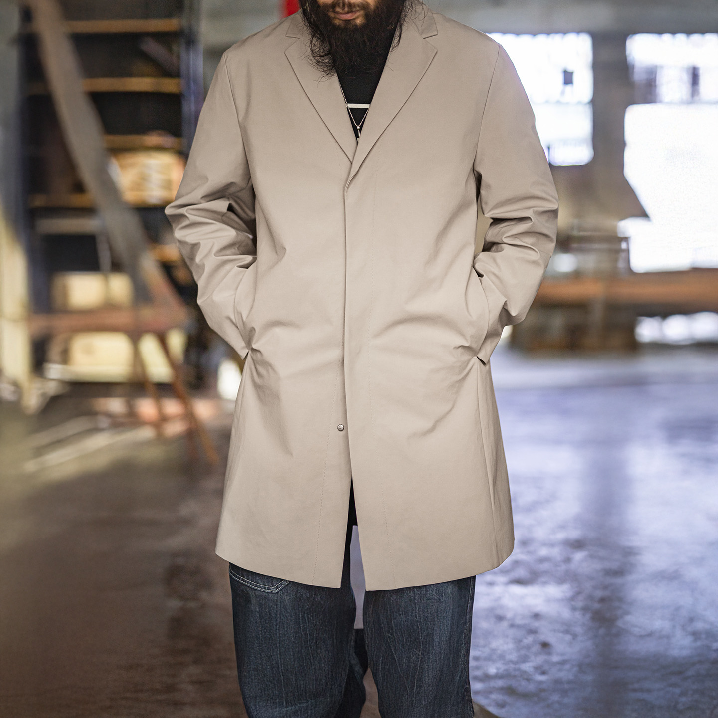 Maden Trench Coat Masculino Es - Vintage Windbreaker Nylon avaliação e preço