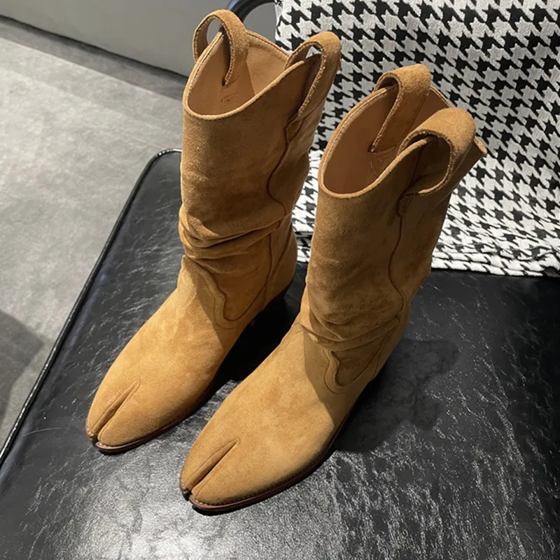 Moda vintage botas de dedos di - Vintage Fashion Online avaliação e preço