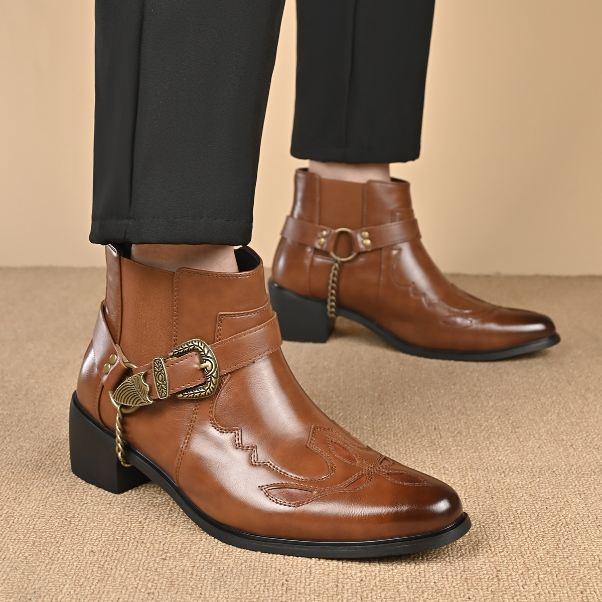 Botas Masculinas de Couro Vint - Vintage Fashion Online avaliação e preço